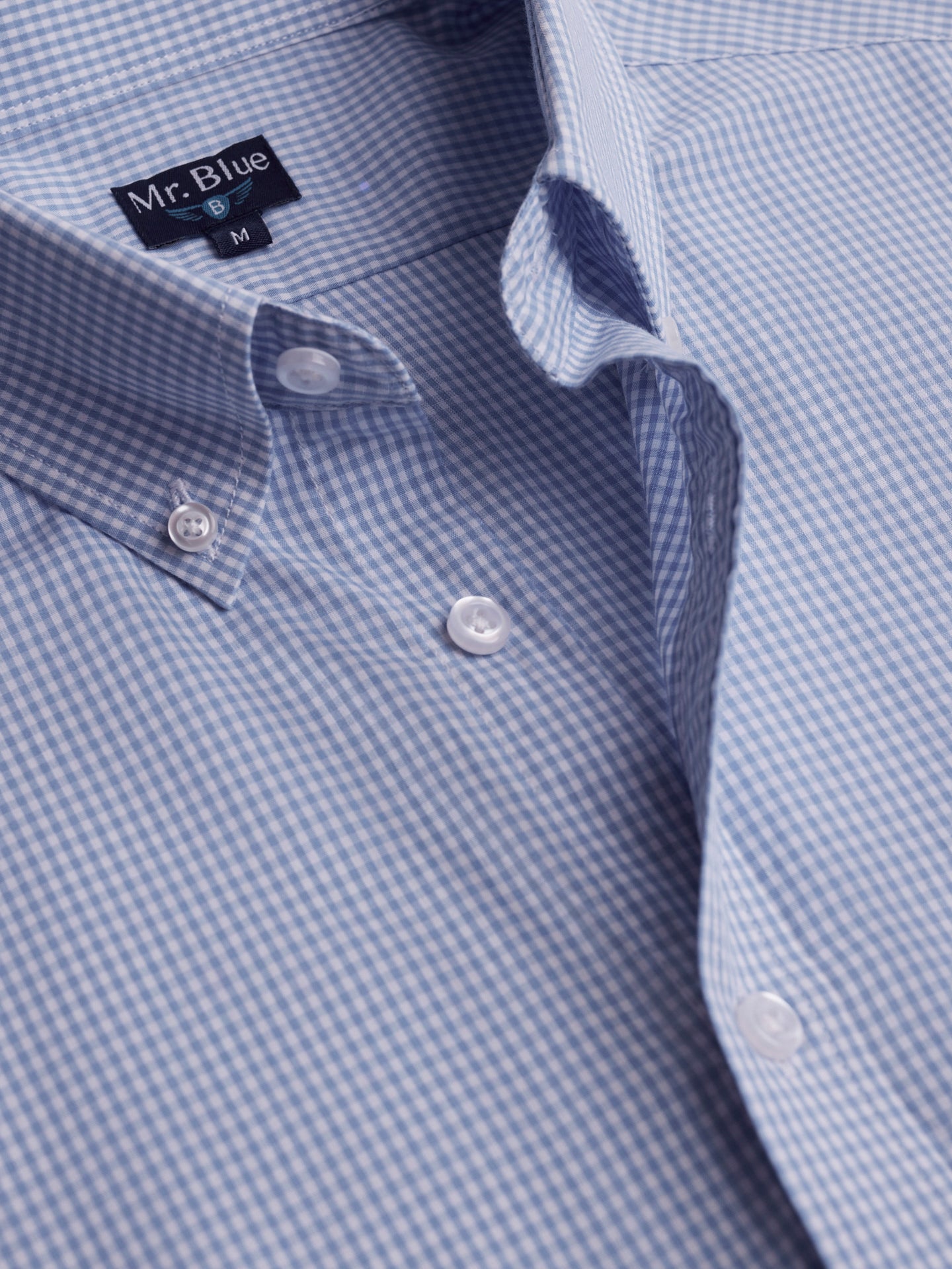 Regular Fit Blue Poplin Shirt Mr. Blue