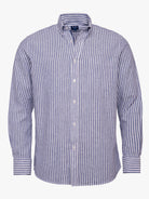 Regular Fit Blue Linen Shirt Mr. Blue